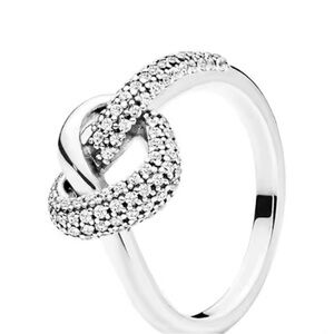 Pandora Jewelry - Knotted Heart Ring for Women in Sterling Silver